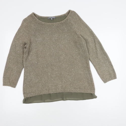 Laura Ashley Women's Beige Pullover Jumper Size 12