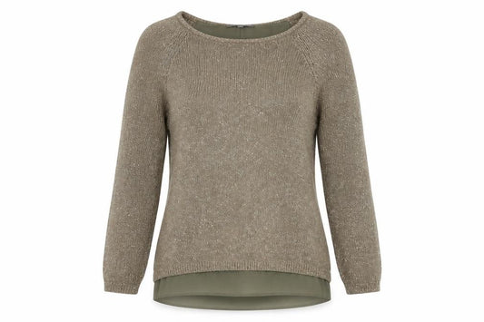 Front view of Laura Ashley Women's Beige jumper, size 12