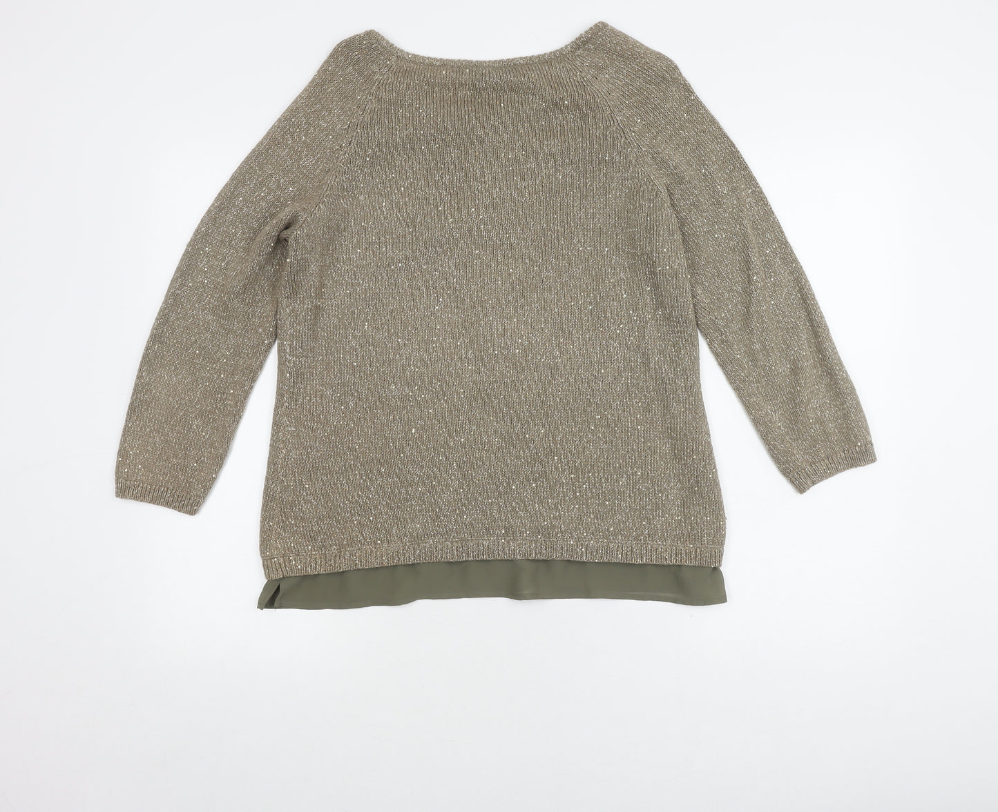 Laura Ashley Women's Beige Pullover Jumper Size 12