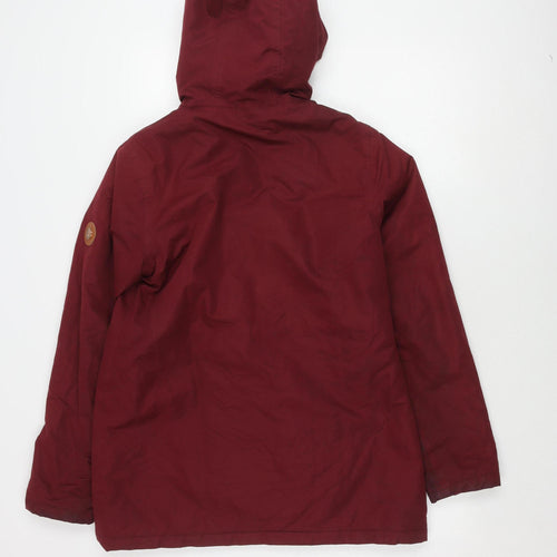 Gelert Women's Red Hooded Parka Jacket Size 12