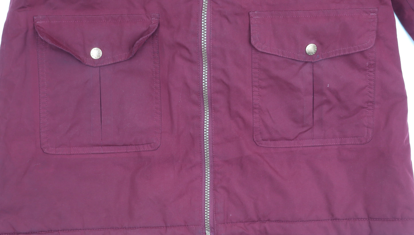 Gelert Women's Red Hooded Parka Jacket Size 12