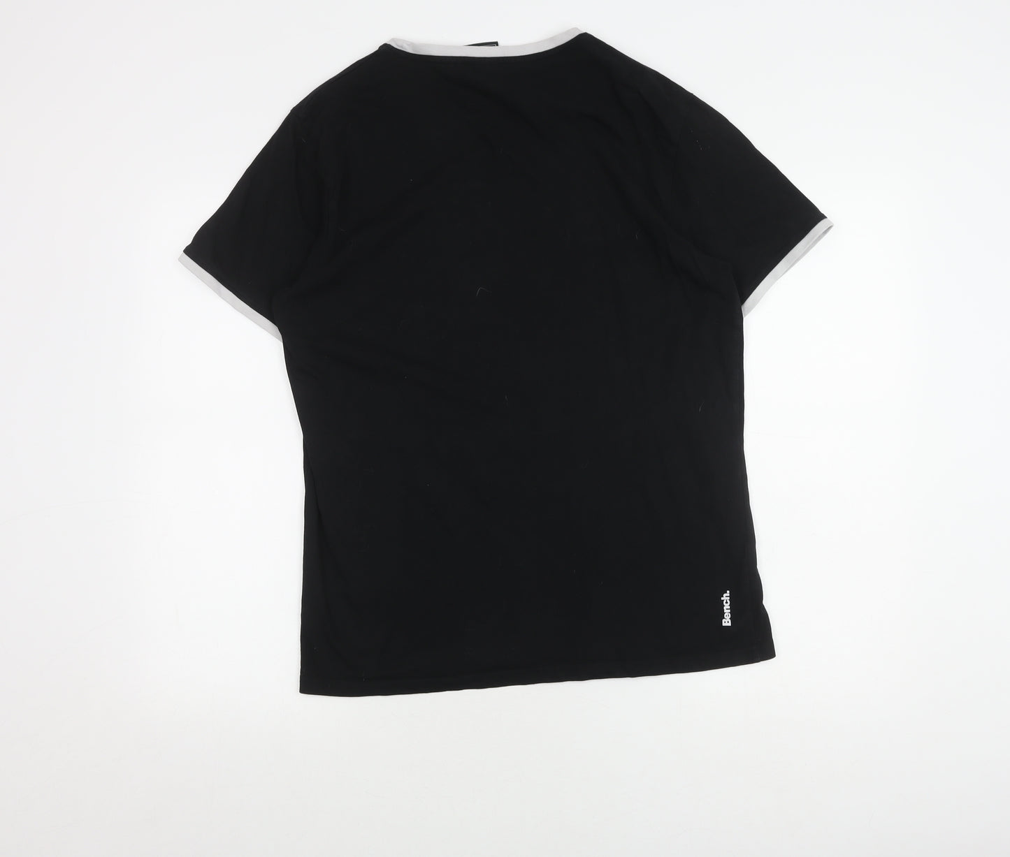 Bench Black Graphic T-shirt Size L