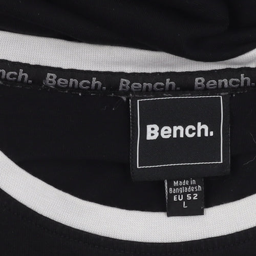Bench Black Graphic T-shirt Size L