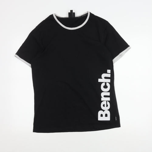 Bench Black Graphic T-shirt Size L