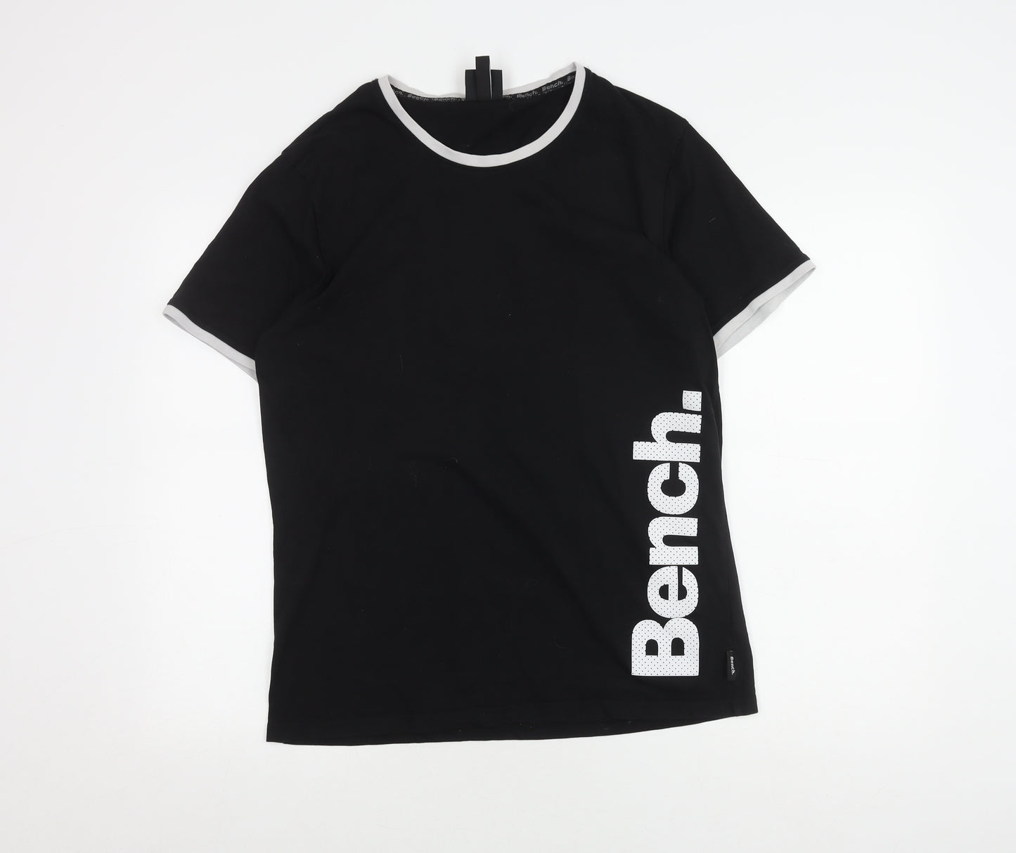 Bench Black Graphic T-shirt Size L