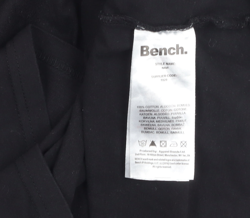 Bench Black Graphic T-shirt Size L