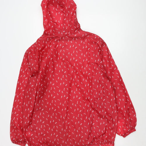 Arctic Storm Women's Red Rain Coat Jacket M