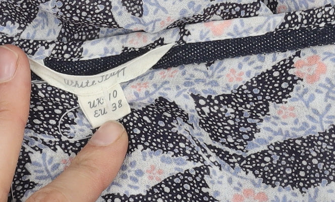 White Stuff Women's Multicoloured Floral Blouse, Size 10