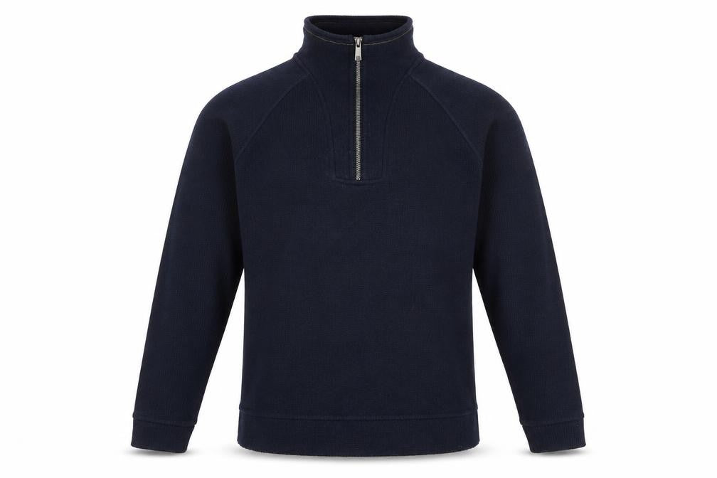 Front view of Craghoppers Men's Blue Full Zip Jumper L