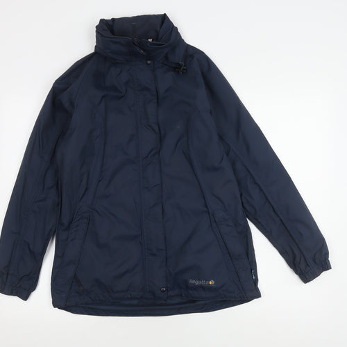 Regatta Women's Blue Waterproof Rain Coat Size 10