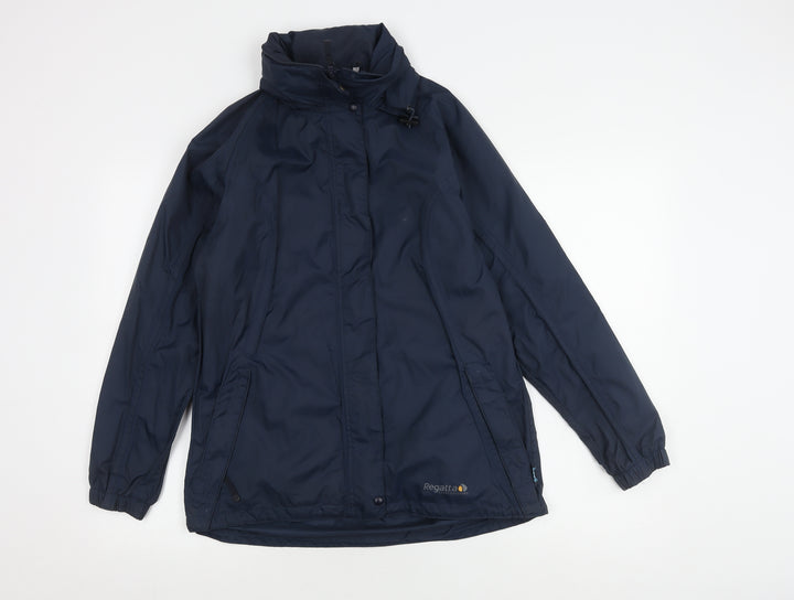 Regatta Women's Blue Waterproof Rain Coat Size 10