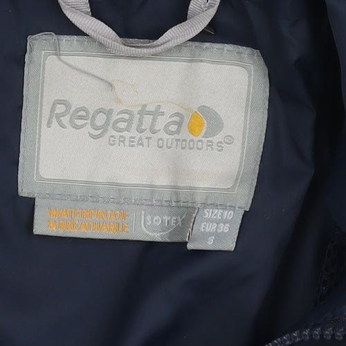 Regatta Women's Blue Waterproof Rain Coat Size 10