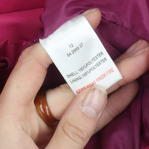 Peter Storm Women's Pink Hooded Jacket Size 12