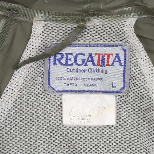 Regatta Men's Green Waterproof Hooded Jacket L