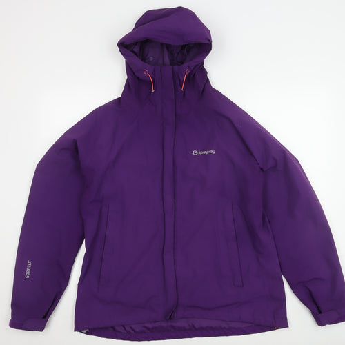 Sprayway Women's Purple Waterproof Rain Jacket, Size 16