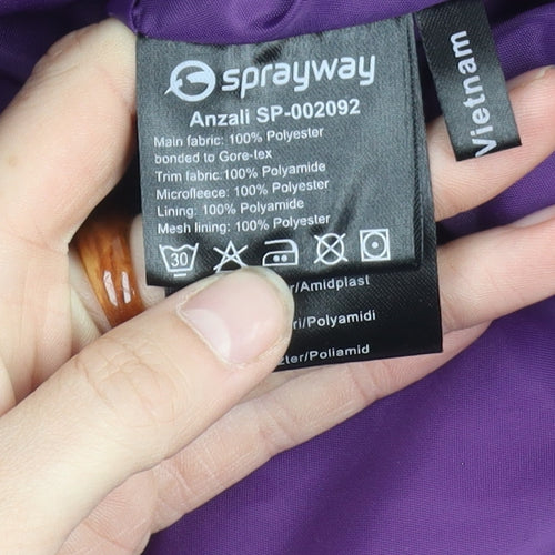 Sprayway Women's Purple Waterproof Rain Jacket, Size 16