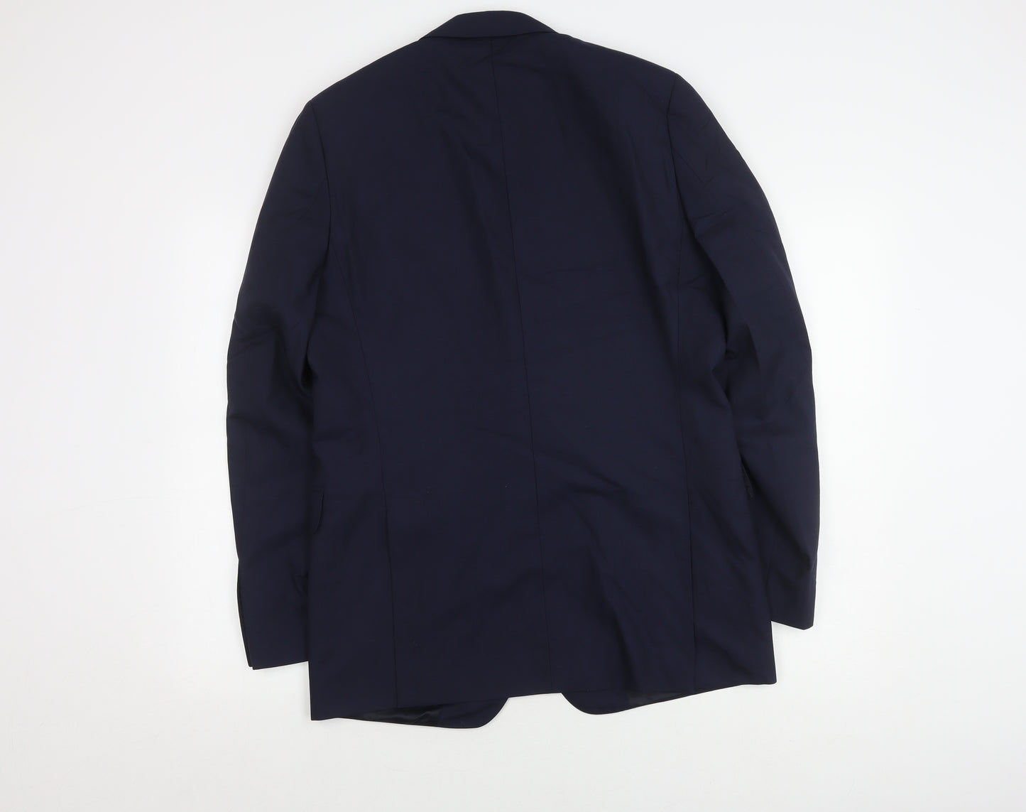 Jaeger Men's Blue Wool Blazer, Size 40R Formal Wear