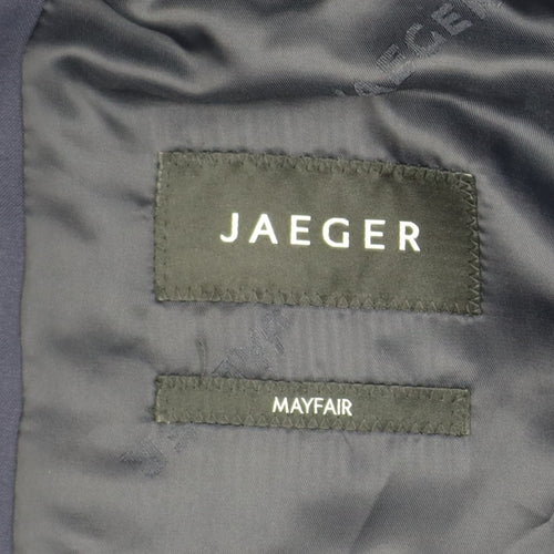 Jaeger Men's Blue Wool Blazer, Size 40R Formal Wear
