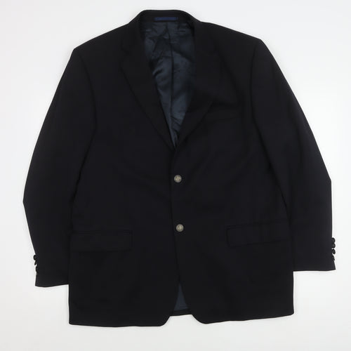 Moss Blue Men's Blazer, Size 42, Formal Two-Button