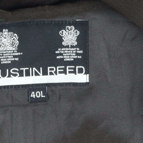 Austin Reed Men's Blue Wool Blazer 40L Notch Lapel