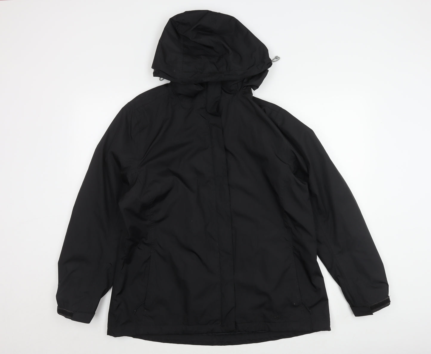 Peter Storm Women's Black Rain Jacket, Size 16, Waterproof