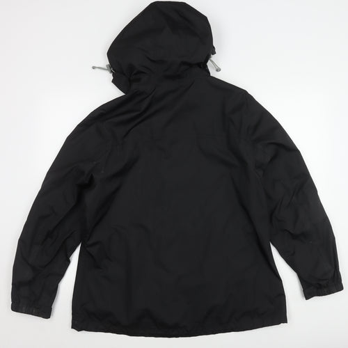 Peter Storm Women's Black Rain Jacket, Size 16, Waterproof