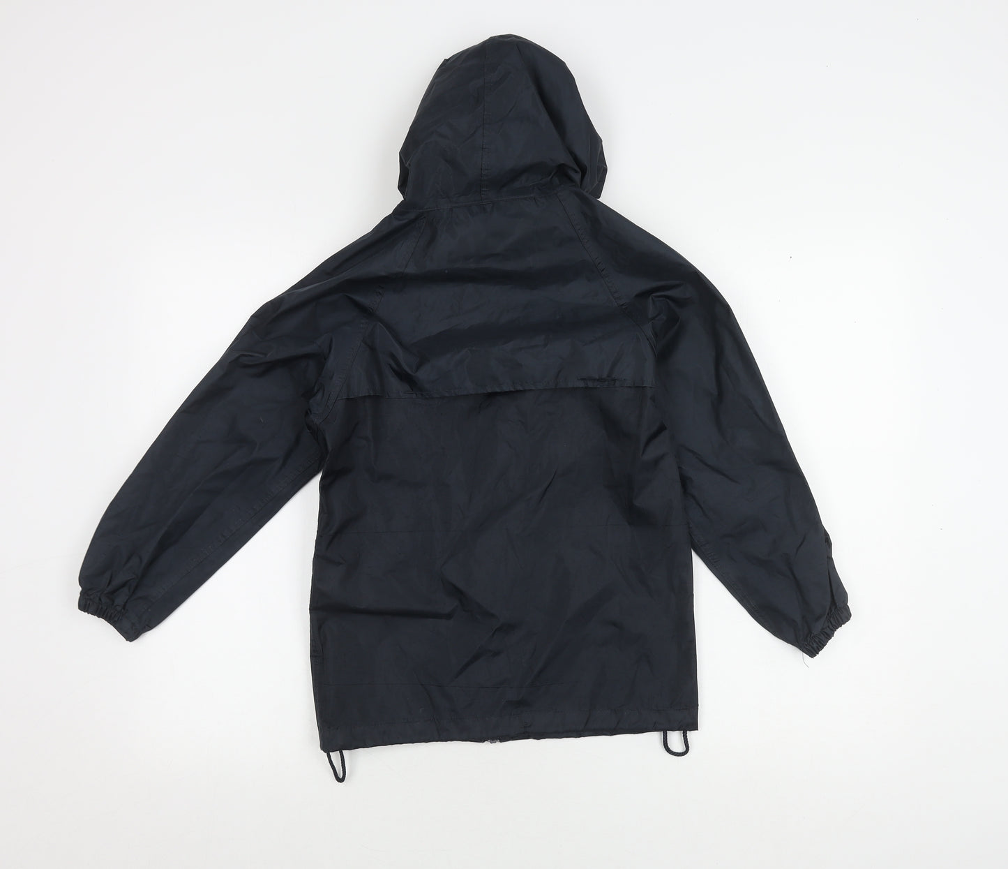 Regatta Boys Black Rain Coat 9-10 Years Hooded Waterproof