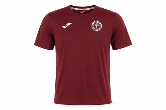 Front view of Joma Men's Red S Athletic T-Shirt Jersey Logo