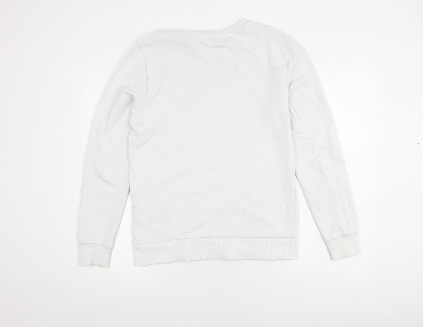 Jack & Jones Men's White Graphic Pullover Sweatshirt M