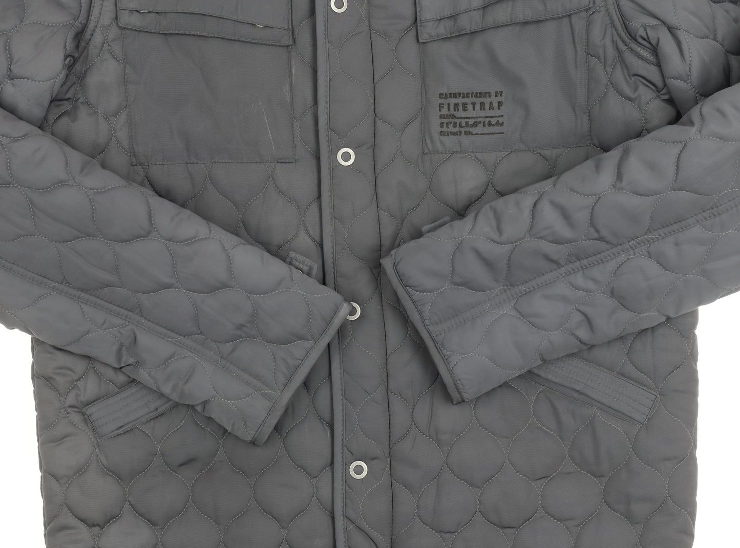 Firetrap Men's Black Quilted Jacket S Casual