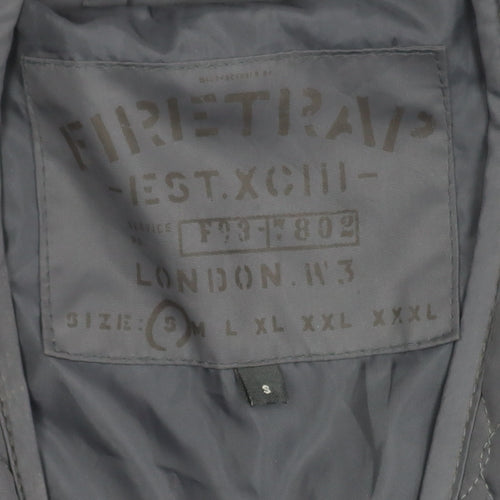 Firetrap Men's Black Quilted Jacket S Casual