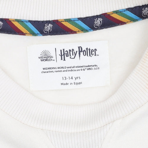 Marks and Spencer Girls Ivory Harry Potter Sweatshirt - 14 Years
