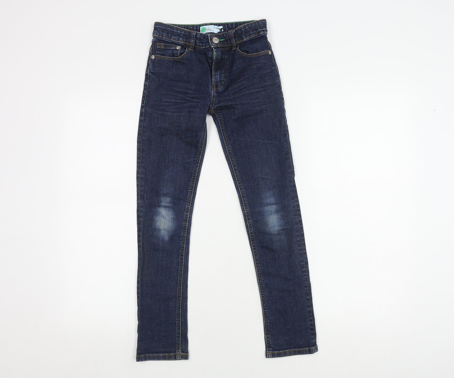 Boden Girls Blue Skinny Jeans, Size 9 Years