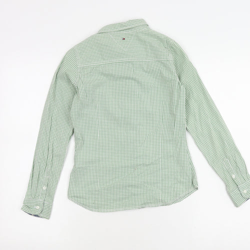 Tommy Hilfiger Green Check Button-Up Shirt - Girls Size 12
