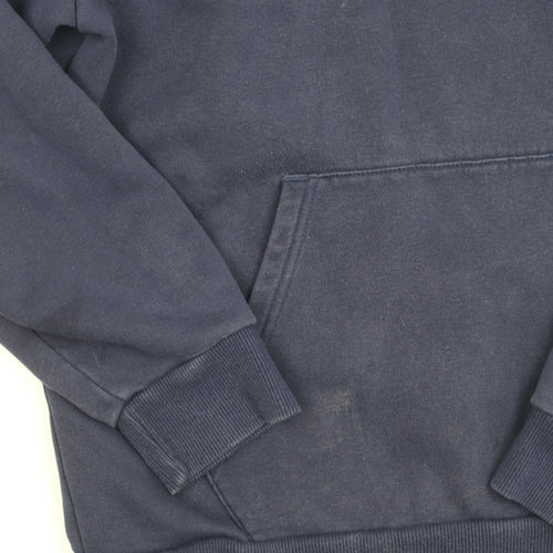 Puma Men's Blue Small Hoodie with Logo Accents
