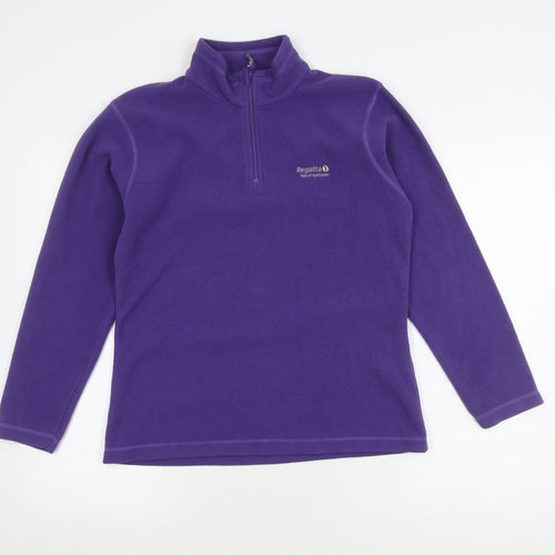 Regatta Women's Purple Fleece Sweatshirt Size 10
