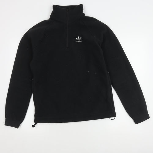 Adidas Unisex Black XS Fleece Sweatshirt