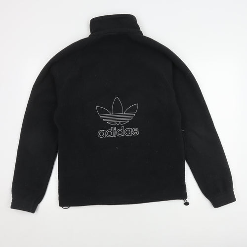 Adidas Unisex Black XS Fleece Sweatshirt