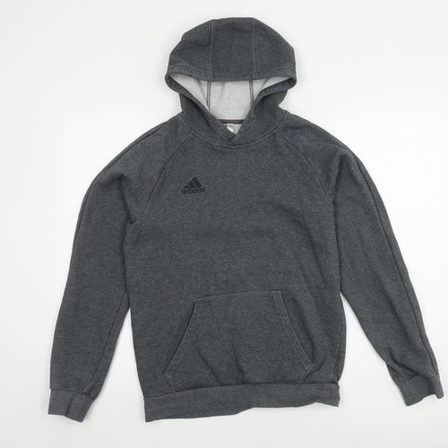 Adidas Men's Grey Pullover Hoodie S