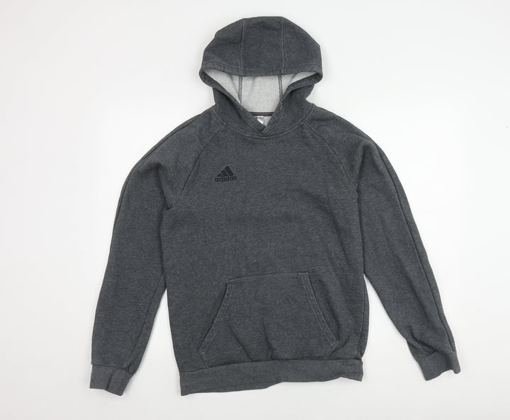 Adidas Men's Grey Pullover Hoodie S