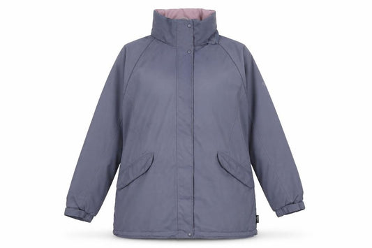 Front view of Regatta Women's Blue Hooded Jacket, size 14