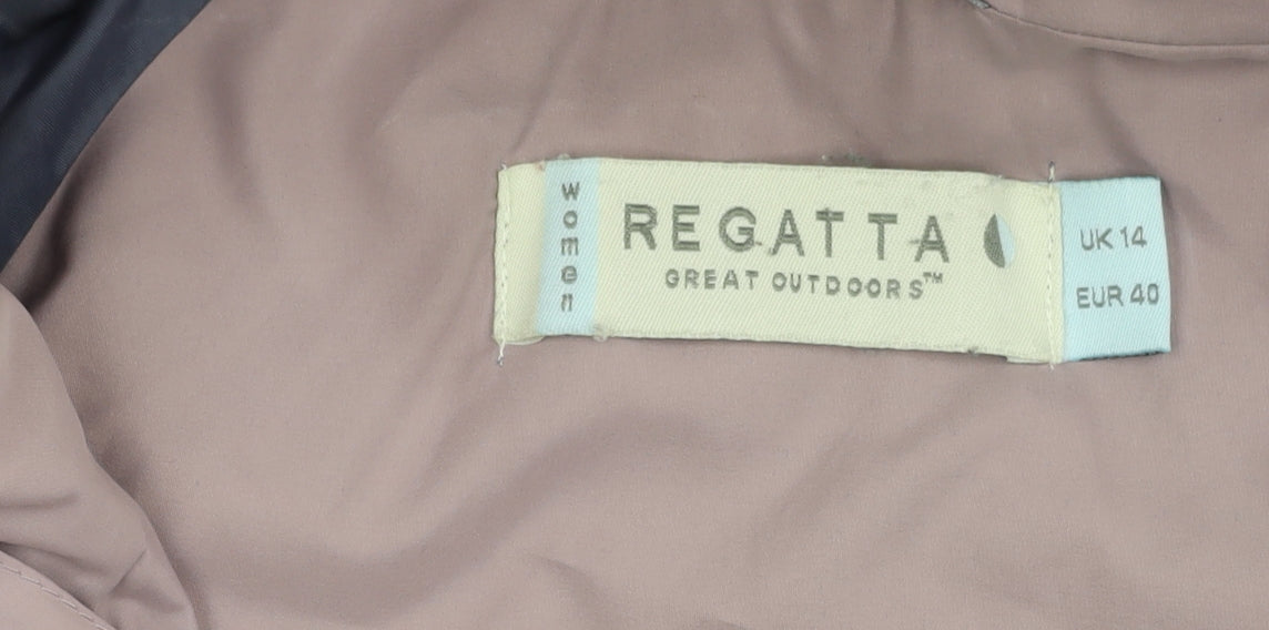 Regatta Women's Blue Hooded Jacket Size 14