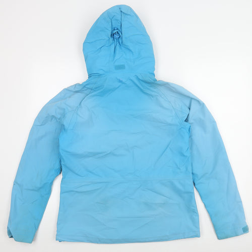 Mountain Warehouse Women's Blue Waterproof Rain Jacket Size 12