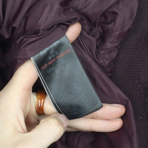 Superdry Men’s Brown Puffer Jacket L Stand Collar