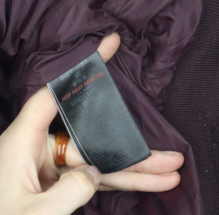 Superdry Men’s Brown Puffer Jacket L Stand Collar