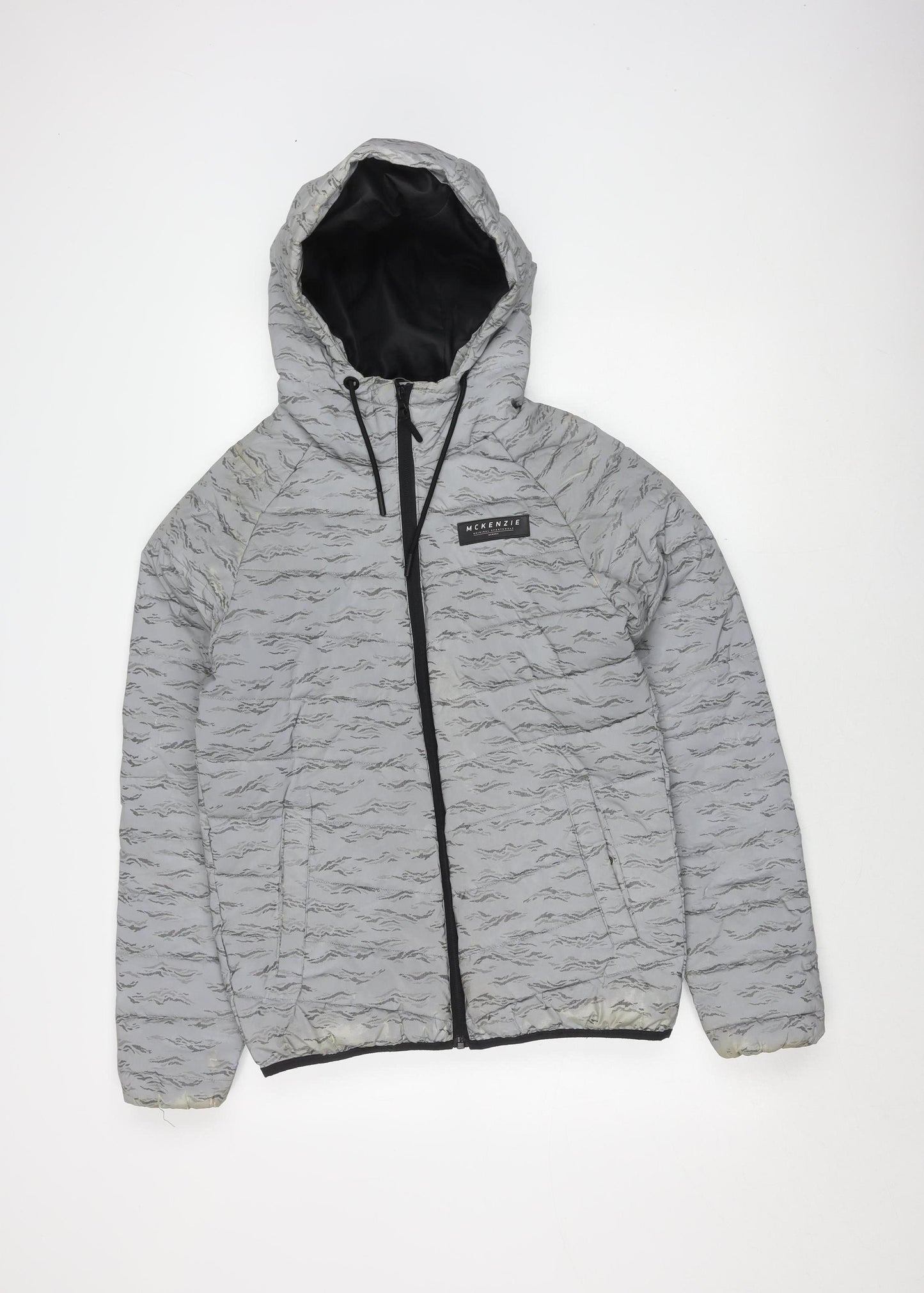 McKenzie Men's Grey Puffer Jacket S