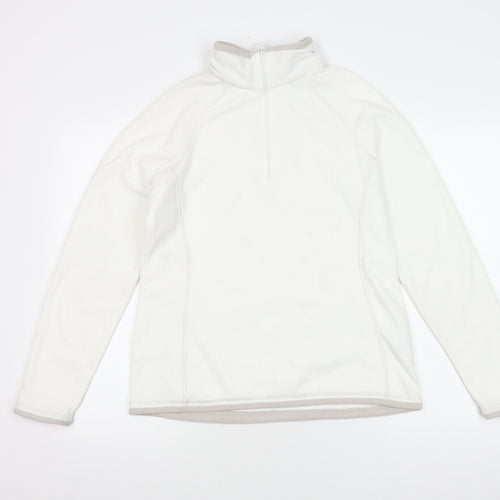 Mountain Warehouse Women's White Fleece Sweatshirt Size 12