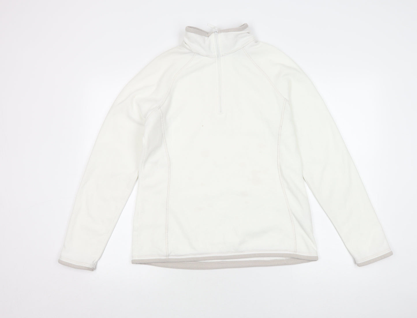 Mountain Warehouse Women's White Fleece Sweatshirt Size 12