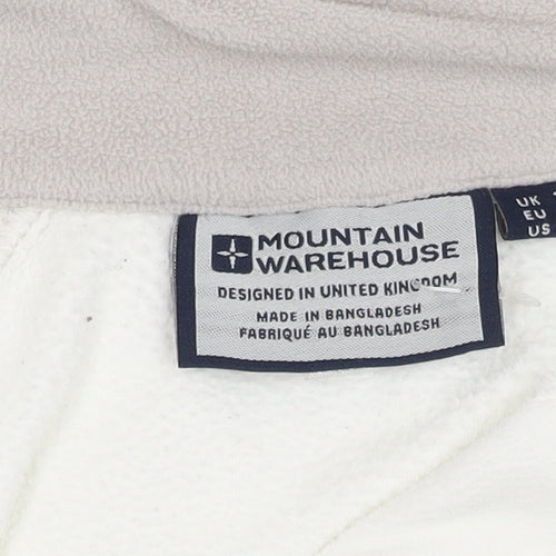 Mountain Warehouse Women's White Fleece Sweatshirt Size 12