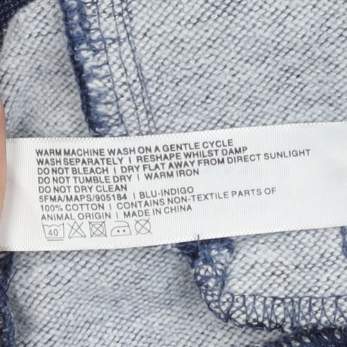 FatFace Men's Blue Hooded Denim Jacket S